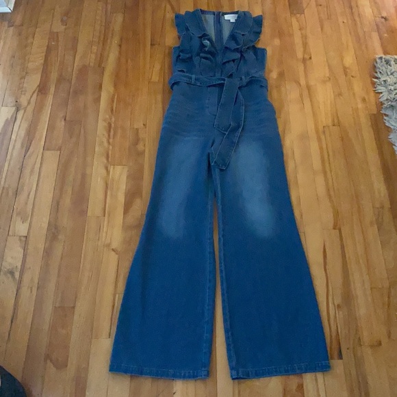 Anthropologie denim jumpsuit size XS - Picture 6 of 10
